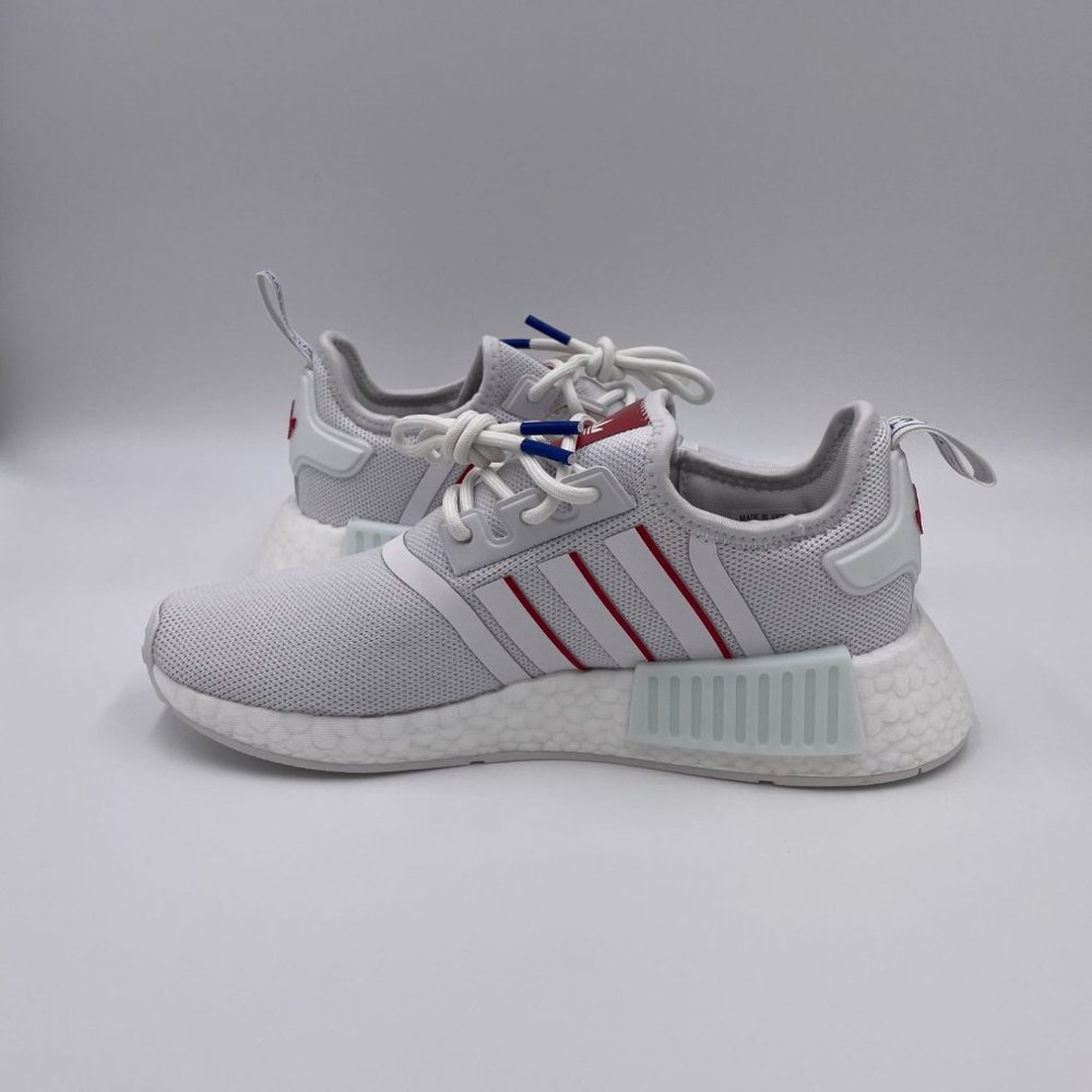 adidas NMD R1 White / Red Womens Shoes - Picture 2 of 8